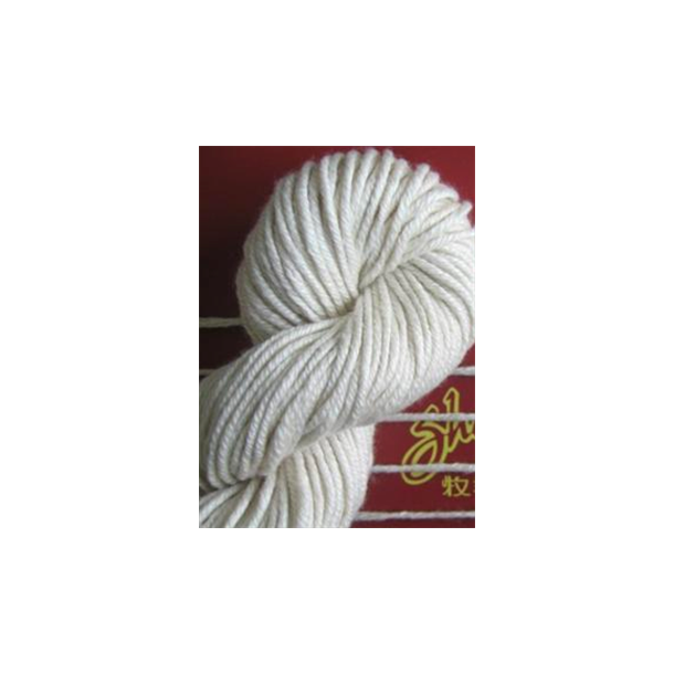 SILKY CASHMERE ARAN Naturhvit